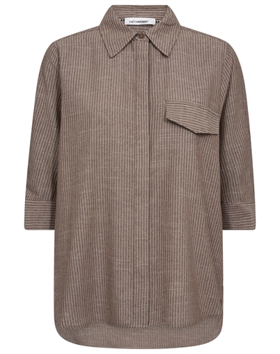 Co' Couture - JihoCC Stripe Bluse - Brown